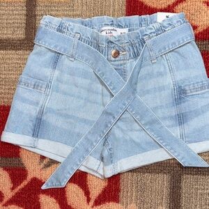 Abercrombie Kids Sky Blue High Waist Shorts